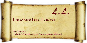 Laczkovics Laura névjegykártya